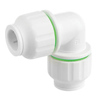 Image of Flomasta Twistloc Plastic Push-Fit Equal 90Â° Elbow 15mm 