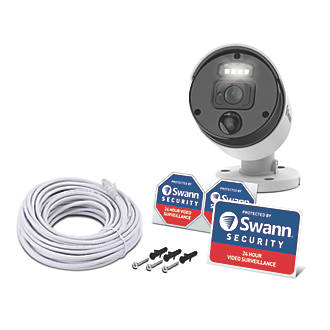 Image of Swann Pro Enforcer SWNHD-875ER-EU White Wired 4K Indoor & Outdoor Bullet Add-On Camera for Swann NVR CCTV Kit 