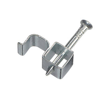 Image of Deta Fire Rated Cable Clips 1.5mmÂ² Silver 100 Pack 