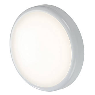 Image of Knightsbridge BT14ACT Indoor & Outdoor Round LED CCT Adjustable Bulkhead White 14W 1130 - 1260lm 