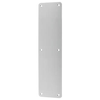 Image of Smith & Locke Fire Rated Finger Plate Satin Stainless Steel 75mm x 300mm 