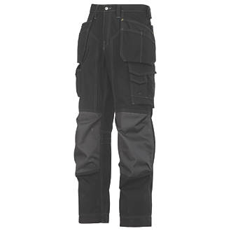 Image of Snickers Rip-Stop Trousers Grey / Black 38" W 32" L 