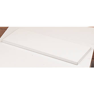 Image of White Melamine Shelves 600mm x 250mm x 19mm 2 Pack 