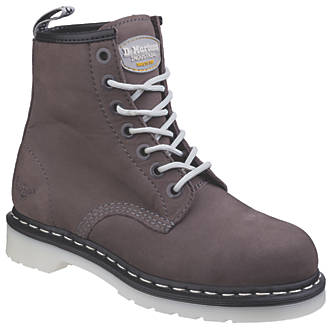 Image of Dr Martens Maple Ladies Safety Boots Grey Size 8 