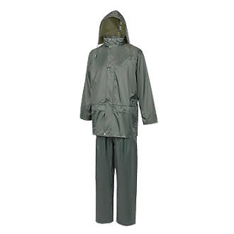 Image of Site Gambrill Water-Repellent Rain Suit Green Large 52" Chest 