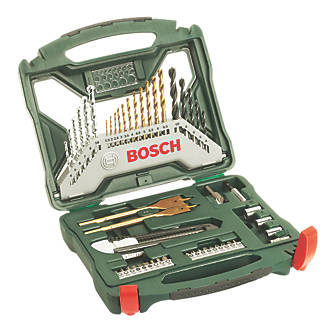 Image of Bosch Straight & Hex Shank Mixed Drill & Screwdriver Bit Set 50 Pieces 