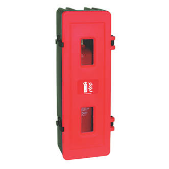 Image of Firechief HS83 Single Extinguisher Cabinet 310mm x 263mm x 830mm Red / Black 