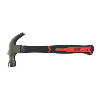 Image of Forge Steel Fibreglass Shaft Claw Hammer 16oz 