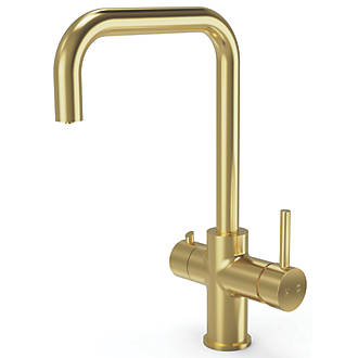 Image of ETAL 3-in-1 Instant Hot Water Kitchen Tap Brushed Brass 
