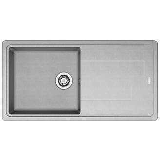 Image of Franke Titan 1 Bowl Composite Kitchen Sink Urban Grey Reversible 970mm x 500mm 