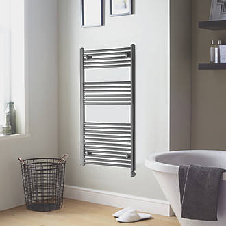 Image of Towelrads Richmond Thermostatic Electric Towel Radiator 1186mm x 450mm Anthracite 1365BTU 