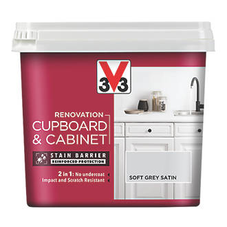 Image of V33 Cabinet Paint Satin Soft Grey 750ml 