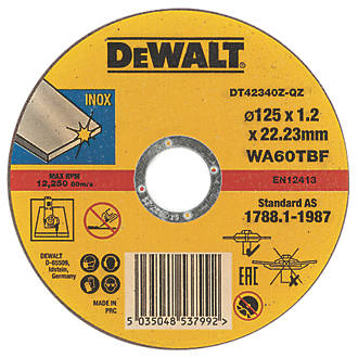 Image of DeWalt DT42340TZ-QZ Stainless Steel Cutting Disc 5" 