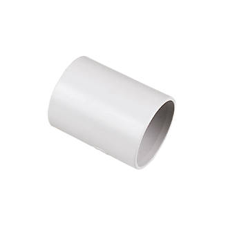Image of FloPlast Straight Couplers 32mm x 32mm White 5 Pack 