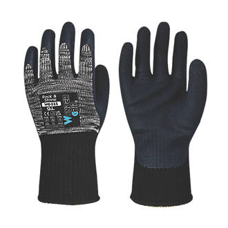 Image of Wonder Grip WG-333 Rock & Stone Protective Work Gloves Grey / Black Large 