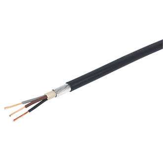 Image of Prysmian 6943X Black 3-Core 2.5mmÂ² Armoured Cable 25m Coil 