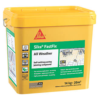 Image of Sika Fastfix Self-Setting Paving Jointing Compound Deep Grey 14kg 