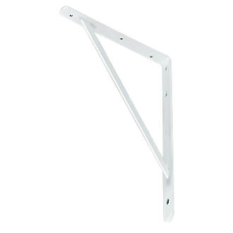 Image of Heavy Duty Industrial Brackets White 495mm x 330mm 2 Pack 