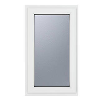 Image of Crystal Left-Hand Opening Obscure Triple-Glazed Casement White uPVC Window 610mm x 820mm 