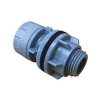 Image of PolyPlumb Plastic Push-Fit Tank Connector 15mm 
