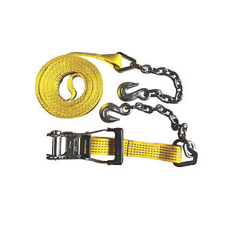 Image of Smith & Locke Ratchet Tie-Down with Chain Hook 8m x 50mm 