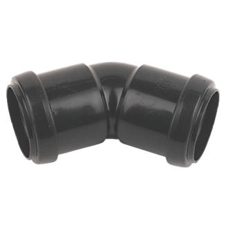 Image of FloPlast Push-Fit Bend Black 135Â° 32mm 
