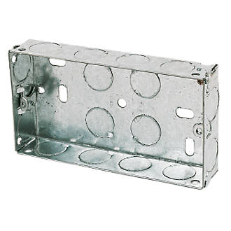 Image of Appleby 2-Gang Galvanised Steel Knockout Box 25mm 