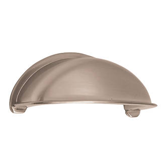 Image of Siro Cabinet Cup Pull Handle 79mm Satin Nickel 