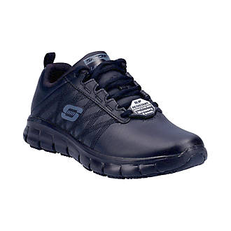 Image of Skechers Sure Track Erath Metal Free Womens Non Safety Shoes Black Size 5 