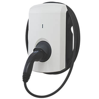 Image of Hive Alfen Eve Single S-Line 1 Port 7.4kW Mode 3 Type 2 Socket Tethered EV Charger White 