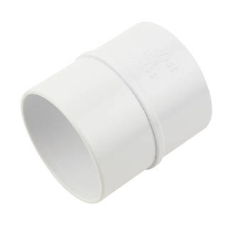 Image of FloPlast Straight Coupling 50mm x 50mm White 