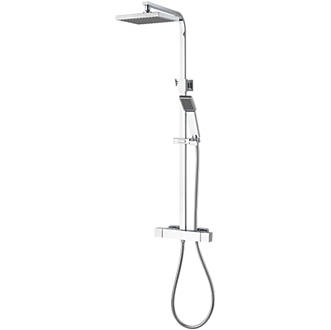 Image of Aqualisa Sierra Rear-Fed Exposed Chrome Thermostatic Bar Diverter Mixer Shower 