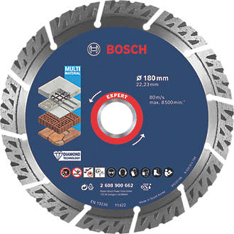 Image of Bosch Expert Masonry Diamond Cutting Disc 180mm x 22.23mm 