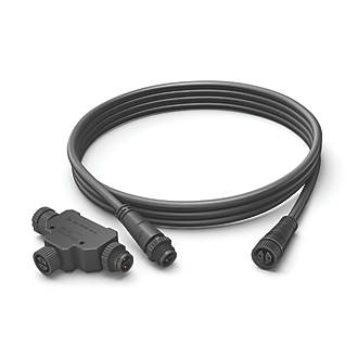 Image of Philips Hue Outdoor Lighting Extension Cable & T-Part 2.5m 