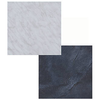 Image of Focal Point Laminate Back Panel Slate / Alabaster 930mm x 930mm 