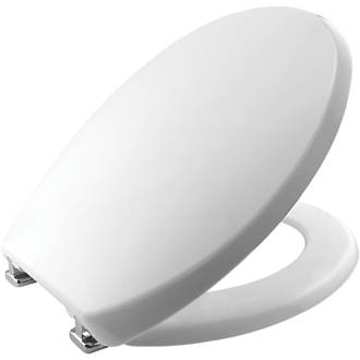 Image of Bemis Atlantic Spa Standard Closing Toilet Seat Thermoplastic White 