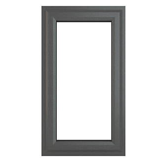 Image of Crystal Right-Hand Opening Clear Double-Glazed Casement Anthracite on White uPVC Window 610mm x 1040mm 