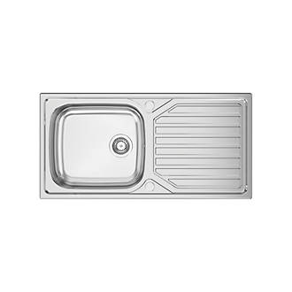 Image of Clearwater OKIO 1 Bowl Stainless Steel Kitchen Sink & Drainer 1000mm x 500mm 