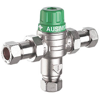 Image of Reliance Valves HEAT110750 Ausimix 2-in-1 Thermostatic Mixing Valve 15mm 