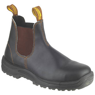 Image of Blundstone 062 Safety Dealer Boots Brown Size 10 