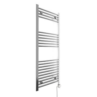 Image of Terma Leo Electric Towel Rail with Fixed Element 1200mm x 500mm Chrome 682BTU 