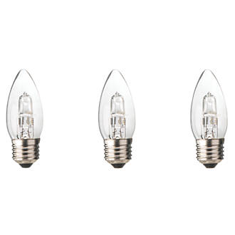 Image of Diall ES Candle Halogen Light Bulb 410lm 30W 3 Pack 