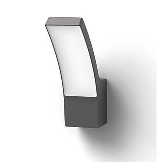 Image of Philips Splay Outdoor LED Outdoor Wall Light Anthracite 12W 1200lm 