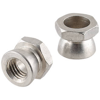 Image of Easyfix A2 Stainless Steel Security Shear Nuts M12 10 Pack 