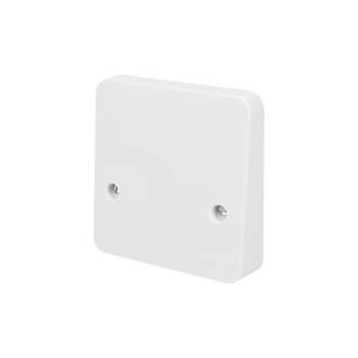 Image of Schneider Electric Lisse 45A Unswitched Cooker Outlet Plate White 