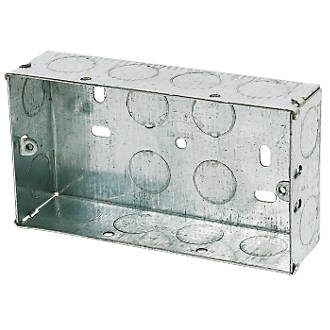 Image of Appleby Galvanised Steel Knockout Box 2G 35mm 
