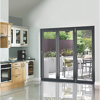 Image of JCI Limited Bi-Fold Patio Door Set Anthracite Grey 2690 x 2090mm 