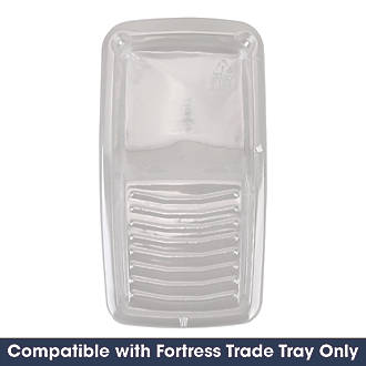 Image of Fortress Trade 4" Roller Tray Inserts Transparent 3 Pack 