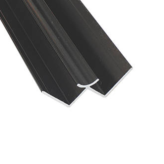 Image of Splashwall Internal Corner Black 2420mm x 11mm 