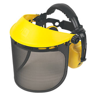 Image of Site Browguard with Ear Defenders Yellow 